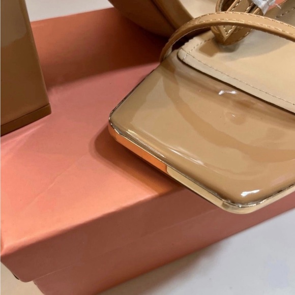 ASOS women's sandals  Wide Fit block heel Pin-buckle ankle strap Open toe - Picture 13 of 14